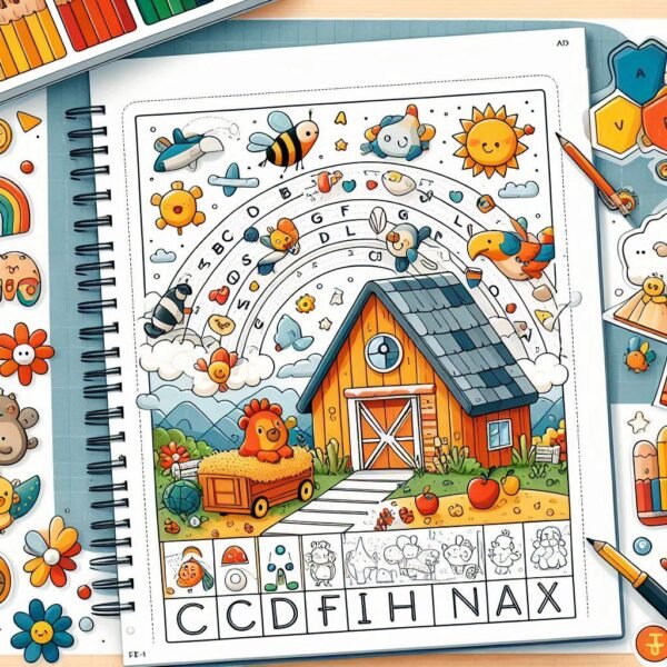 Alphabets Workbook - Color and Trace