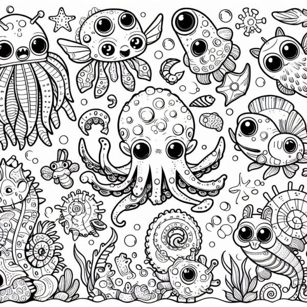 Coloring - Cool Creatures