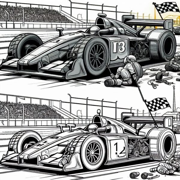 Coloring - Race Cars